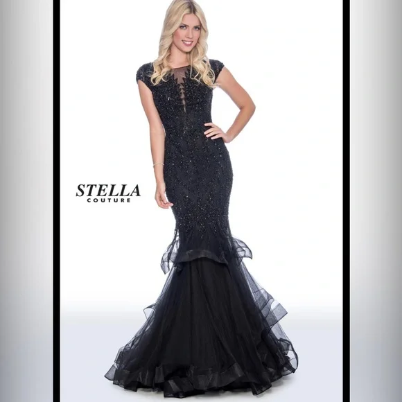 ebay beaded dress Long Plus-Size Prom Dress cd721c by Ladivine main image 1